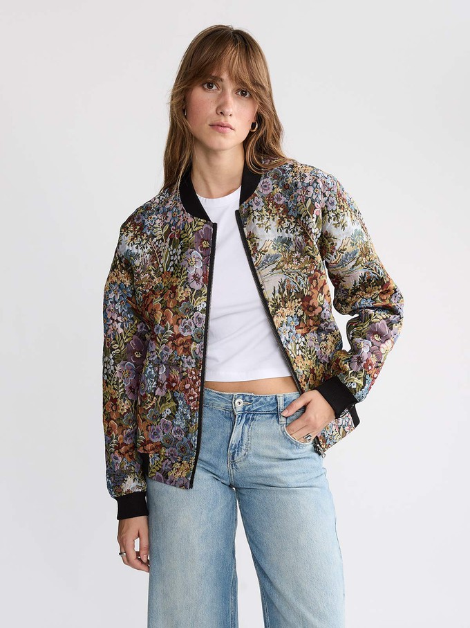 Berta Wendejacke Bouquet/Black from Yahmo