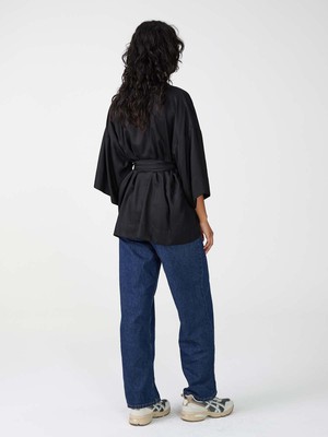Gerda Kimono schwarz from Yahmo