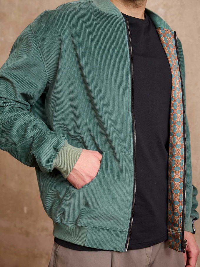 Oskar Wendejacke atlas/teal from Yahmo