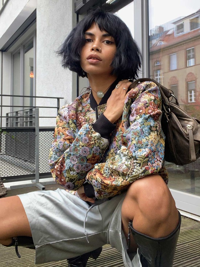 Berta Wendejacke bouquet/black from Yahmo