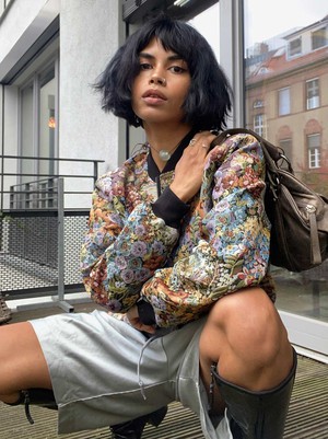 Berta Wendejacke bouquet/black from Yahmo