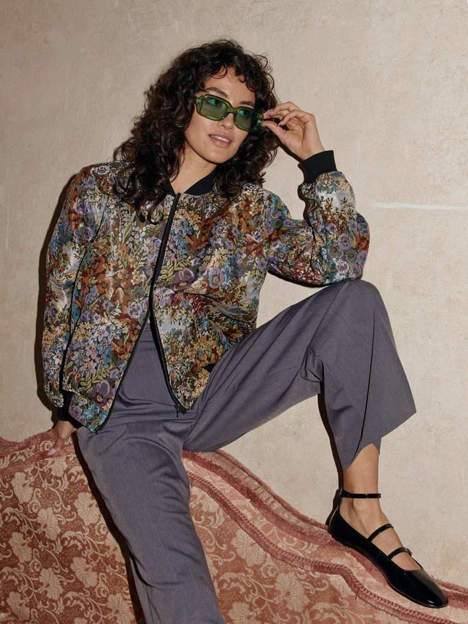 Berta Wendejacke Bouquet/Black from Yahmo