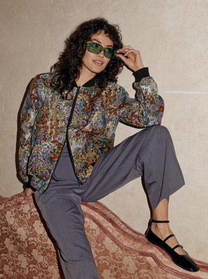 Berta Wendejacke Bouquet/Black from Yahmo