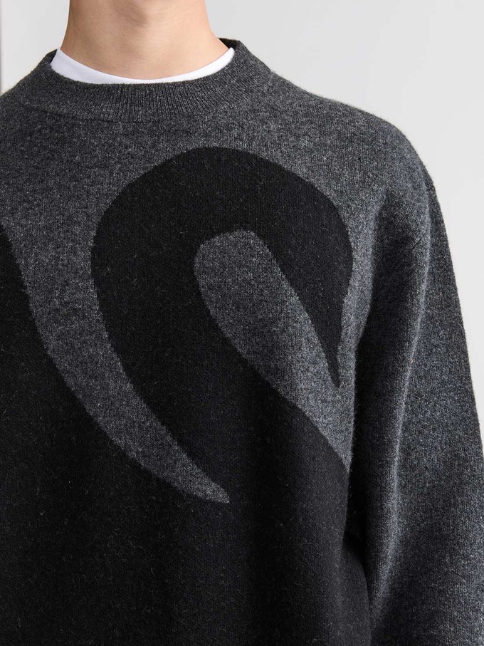 Rudi Oversized Strickpullover Swan from Yahmo