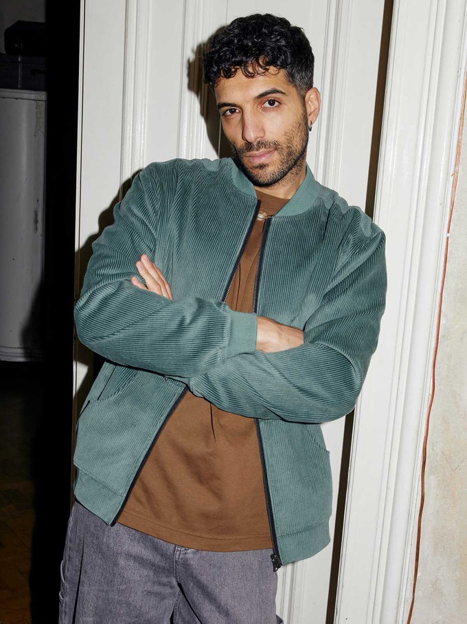 Oskar Wendejacke atlas/teal from Yahmo
