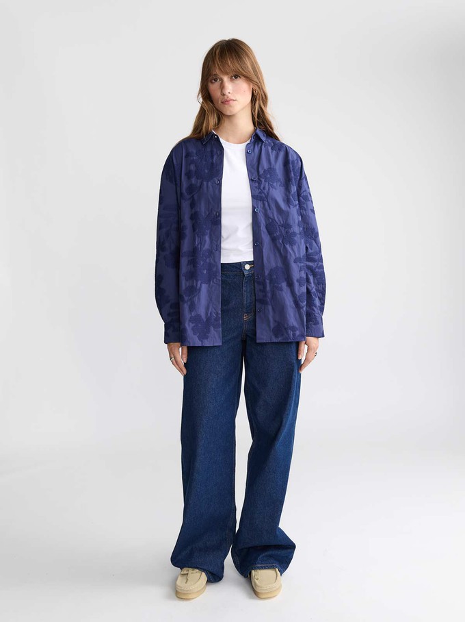 Mona Hemd Cobalt from Yahmo