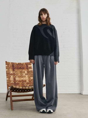 Lani Oversized Strickpullover Swan from Yahmo