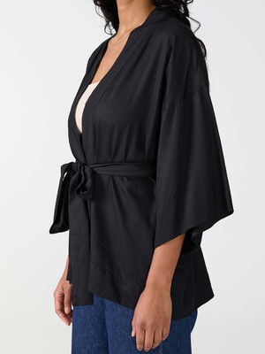 Gerda Kimono schwarz from Yahmo