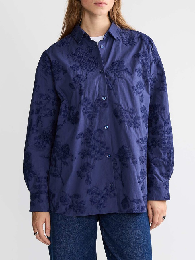 Mona Hemd Cobalt from Yahmo