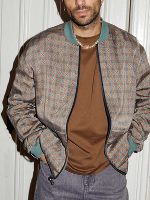Oskar Wendejacke atlas/teal from Yahmo