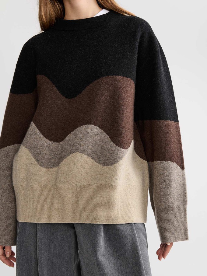 Lani Oversized Strickpullover Sandstone from Yahmo