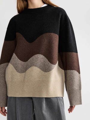 Lani Oversized Strickpullover Sandstone from Yahmo