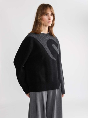 Lani Oversized Strickpullover Swan from Yahmo