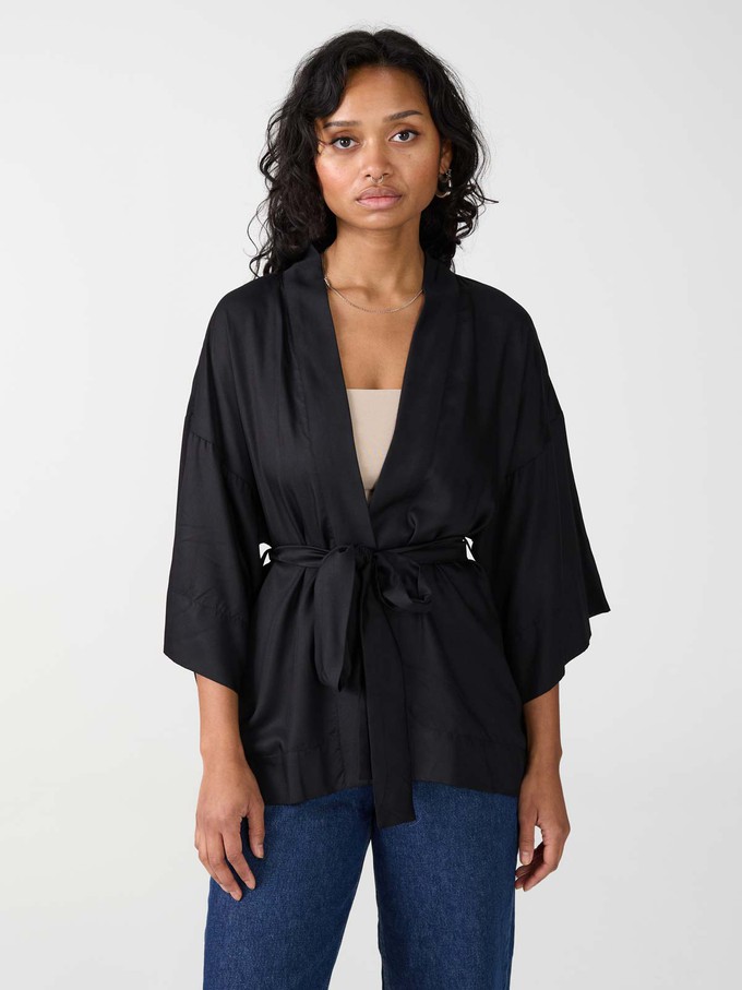 Gerda Kimono schwarz from Yahmo