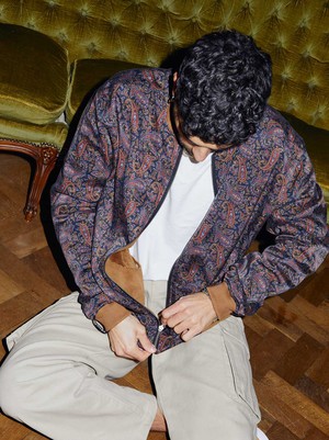 Oskar Wendejacke paisley/caramel from Yahmo