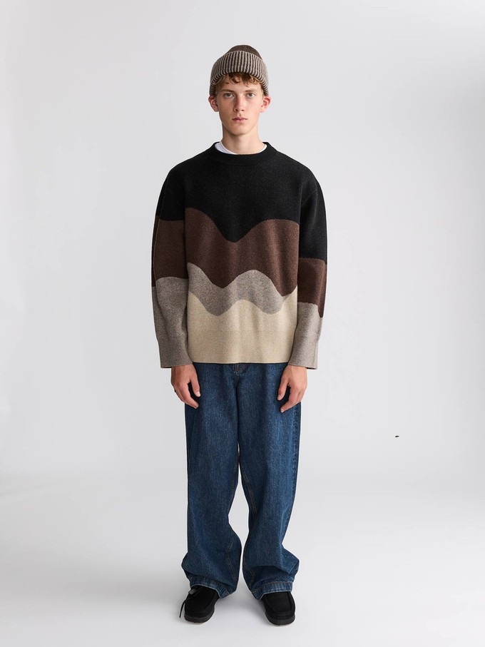 Rudi Oversized Strickpullover Sandstone from Yahmo