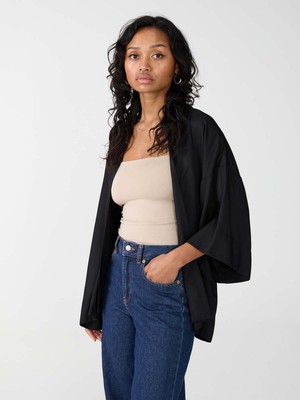 Gerda Kimono schwarz from Yahmo