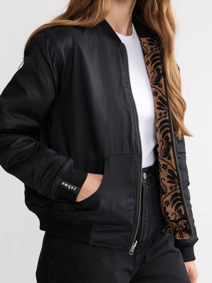 Berta Wendejacke Palm/Black from Yahmo