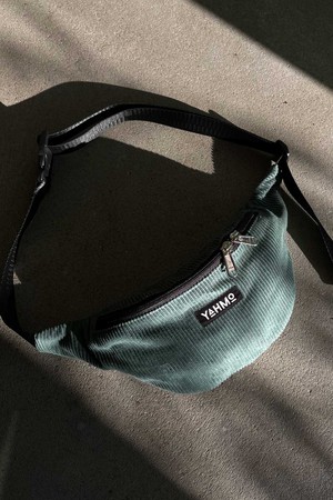 teal Cord Bauchtasche from Yahmo