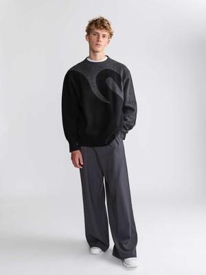 Rudi Oversized Strickpullover Swan from Yahmo