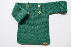 Baby Sweater | Green & Blue Blend | 100% Baby Alpaca Wool from Yanantin Alpaca