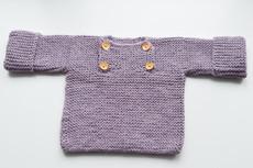 Baby Sweater | Baby Lila | 100% Baby Alpaca Wool | 3-6 Months from Yanantin Alpaca