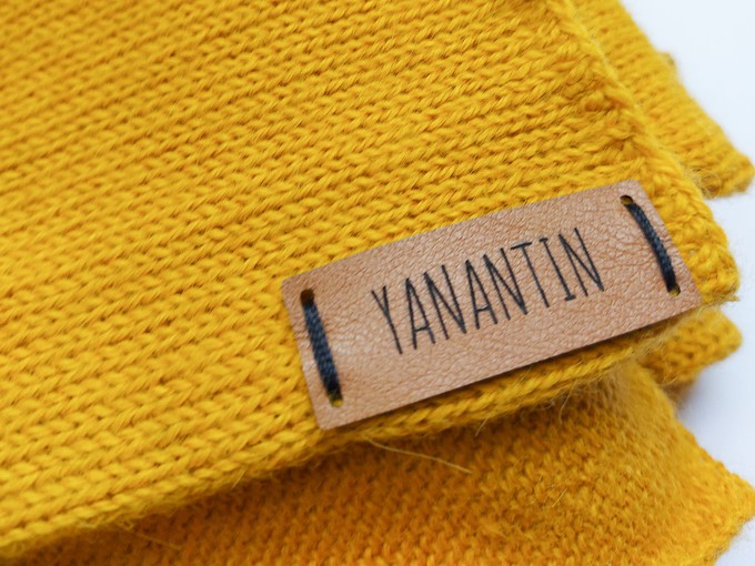 Knitted Scarf | Sunny Ocre | 100% Alpaca Wool from Yanantin Alpaca