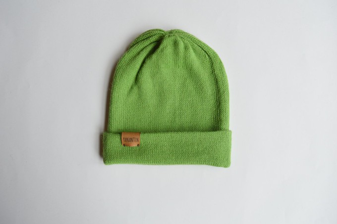 Knitted Hat | Grasshopper Green | 100% Alpaca Wool from Yanantin Alpaca