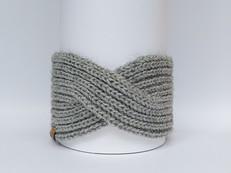 Knitted Headband | Silvery Grey | 100% Alpaca Wool from Yanantin Alpaca