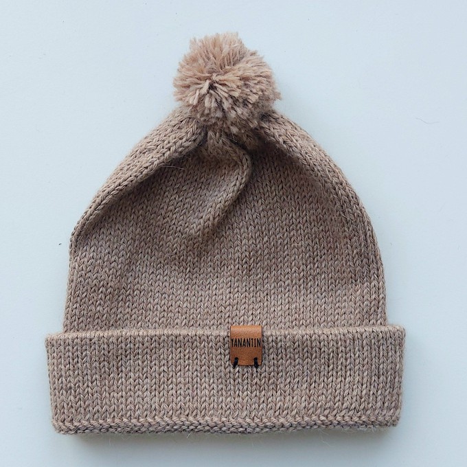 Baby Hat | 100% Baby Alpaca Wool | 3-6 Months | Baby Bear from Yanantin Alpaca