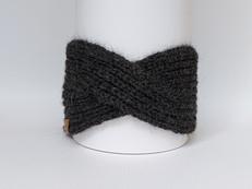 Knitted Headband | Stormy Night Grey | 100% Alpaca Wool via Yanantin Alpaca