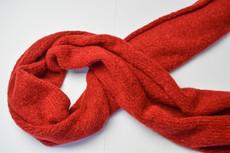 Tightly Knitted Extra Large Scarf | Royal Red | Baby Alpaca & Merino Wool Blend via Yanantin Alpaca
