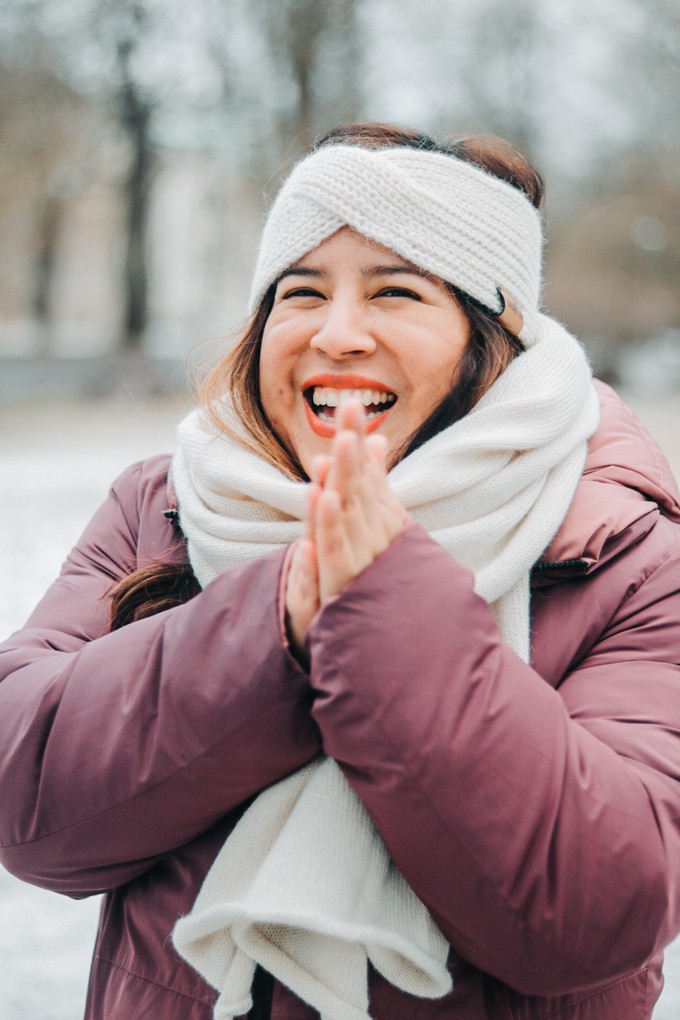 Knitted Scarf | White Vanilla | 100% Alpaca Wool from Yanantin Alpaca