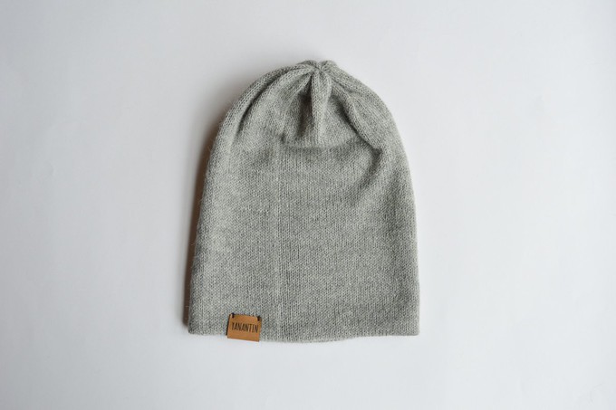 Knitted Hat | Silvery Grey | 100% Alpaca Wool from Yanantin Alpaca