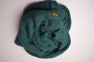 Extra Large Scarf | Pine Green | Baby Alpaca & Merino Wool Blend | Loosely Knitted from Yanantin Alpaca