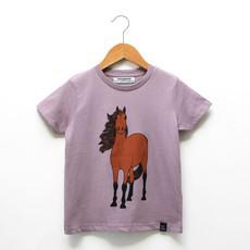 Kids t-shirt ‘Horse-d’oeuvre’ | Misty lilac via zebrasaurus