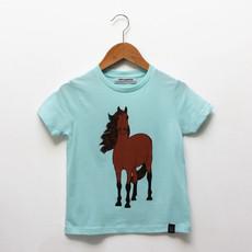 Kids t-shirt ‘Horse-d’oeuvre’ | Aqua via zebrasaurus