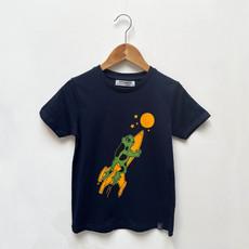 Kids t-shirt ‘Frocket’ | Navy from zebrasaurus
