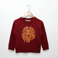 Kinds sweater ‘Oeh Lion’ – Burgundy via zebrasaurus