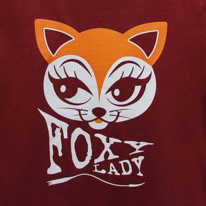 Kids t-shirt ‘Foxy lady’ – Burgundy from zebrasaurus