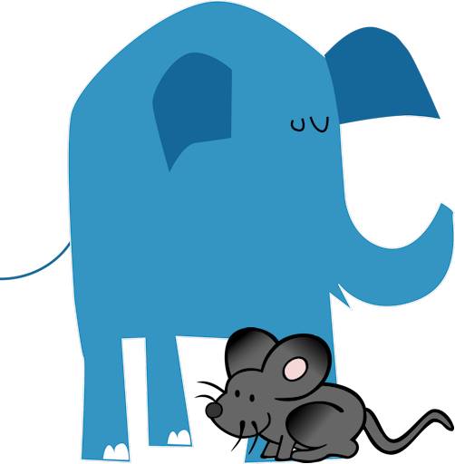 Logo Olifant en Muis