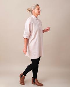 TILLIE-ANN Organic Cotton Tunic In Light Rose from Beaumont Organic TILLIE-ANN Organic Cotton Tunic In Light Rose from Beaumont Organic