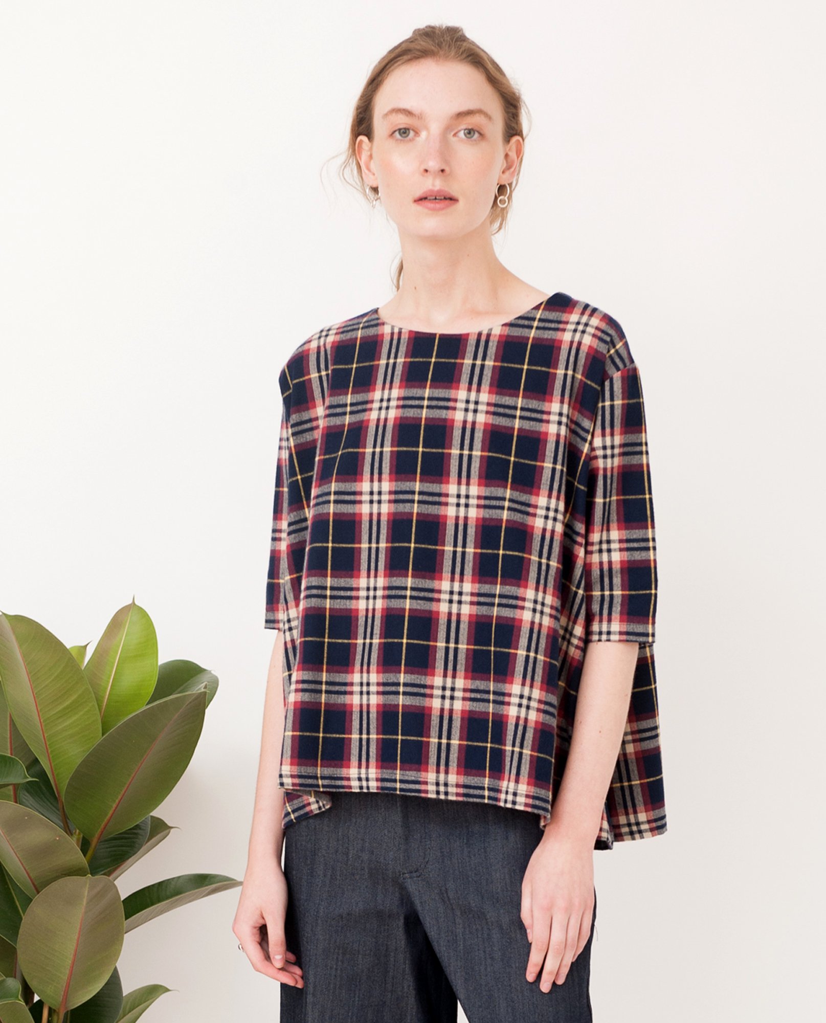 ELLA Cotton Tartan Top from Beaumont Organic ELLA Cotton Tartan Top from Beaumont Organic
