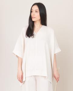 LEONOR Linen Top In Cream from Beaumont Organic LEONOR Linen Top In Cream from Beaumont Organic