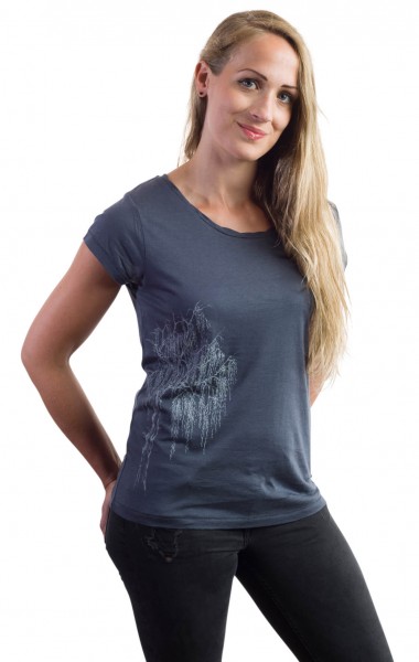 Fairwear Tencel Shirt Women Inka Grey Silberweide from Life-Tree Fairwear Tencel Shirt Women Inka Grey Silberweide from Life-Tree