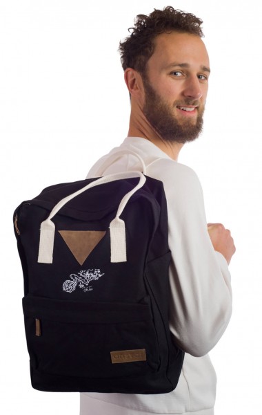 Life-Tree Fairtrade Backpack II Black from Life-Tree Life-Tree Fairtrade Backpack II Black from Life-Tree