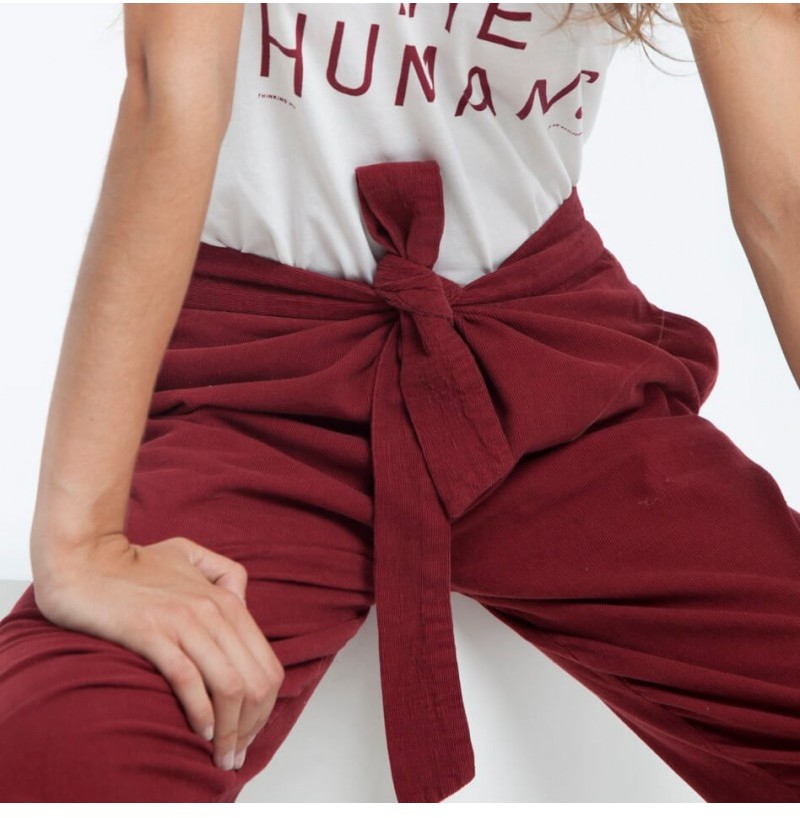 Fair trade Thai Pants Bordeaux from Mae Sue Fair trade Thai Pants Bordeaux from Mae Sue