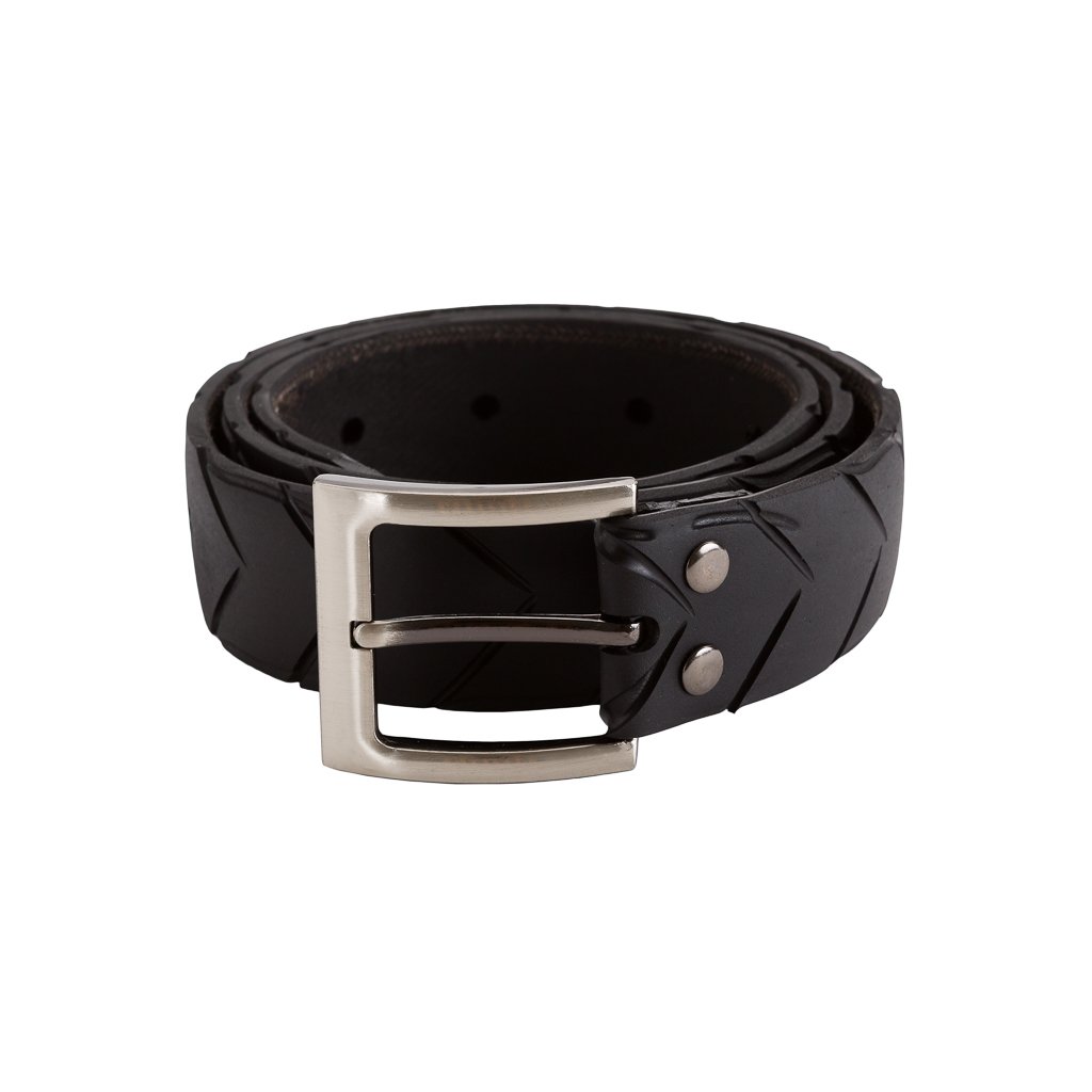 Recycled Rubber Motorbike Tyre Vegan Belt from Paguro Upcycle Recycled Rubber Motorbike Tyre Vegan Belt from Paguro Upcycle