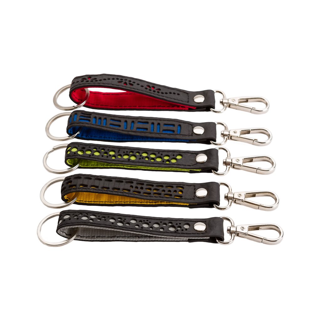 Thor Double Ended Inner Tube Vegan Keyring from Paguro Upcycle Thor Double Ended Inner Tube Vegan Keyring from Paguro Upcycle