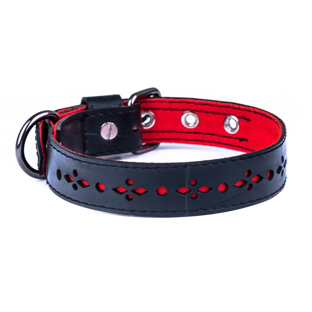 Eco Friendly Recycled Inner Tube Vegan Dog Collar from Paguro Upcycle Eco Friendly Recycled Inner Tube Vegan Dog Collar from Paguro Upcycle